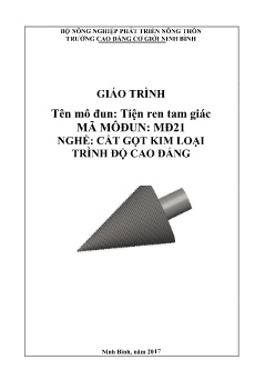 Giáo trình Tiện ren tam giác (Trình độ Cao đẳng)