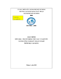 Giáo trình Truyền động thủy lực và khí nén (Trình độ Cao đẳng)