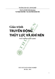 Giáo trình Truyền động thủy lực và khí nén