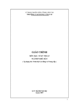 Giáo trình Vẽ kỹ thuật (Trình độ Cao đẳng và Trung cấp)