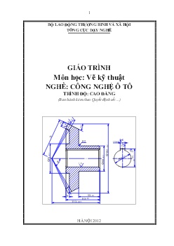 Giáo trình Vẽ kỹ thuật (Trình độ Cao đẳng)