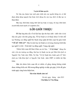 Giáo trình Vẽ kỹ thuật